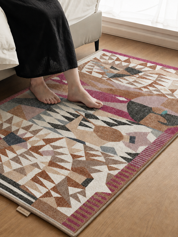 French Vintage Bedroom Rug