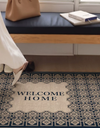 Linen Texture Entryway Mat