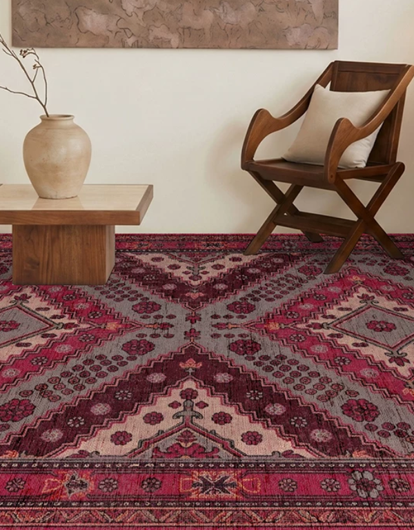 Persian Revival Bedside Rug