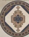 French Round Decorative Rug