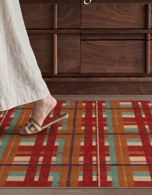 Textured Vintage Entryway Mat