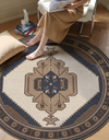 French Round Decorative Rug