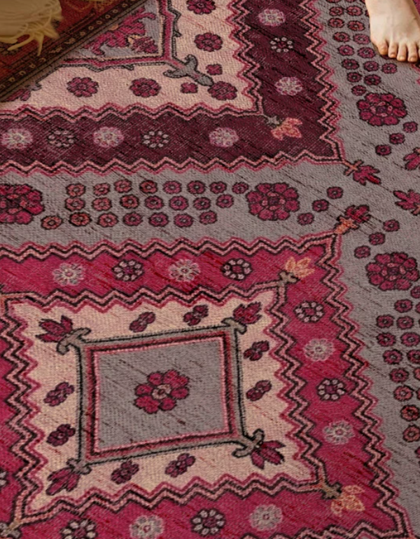 Persian Revival Bedside Rug