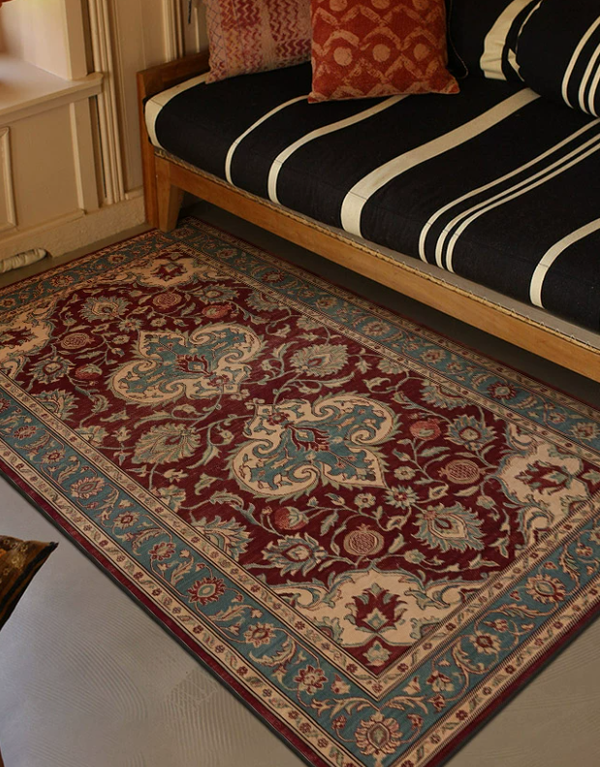 French Vintage Bedside Rug