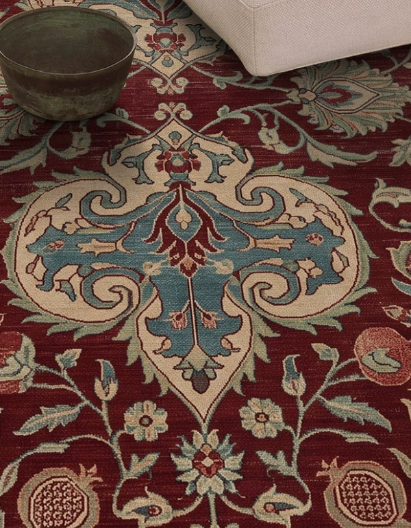 French Vintage Bedside Rug